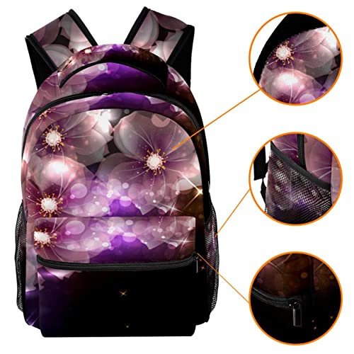 Sac à dos fleurs exotiques grand volume outdoor imperméable - 3