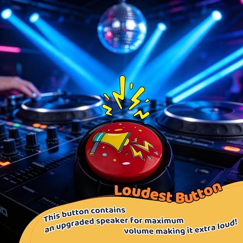 Image of MyMealivos Air Horn Sound Button - Hip Hop Button for Hype up Office, Warm up Patry, Prank Noise Maker