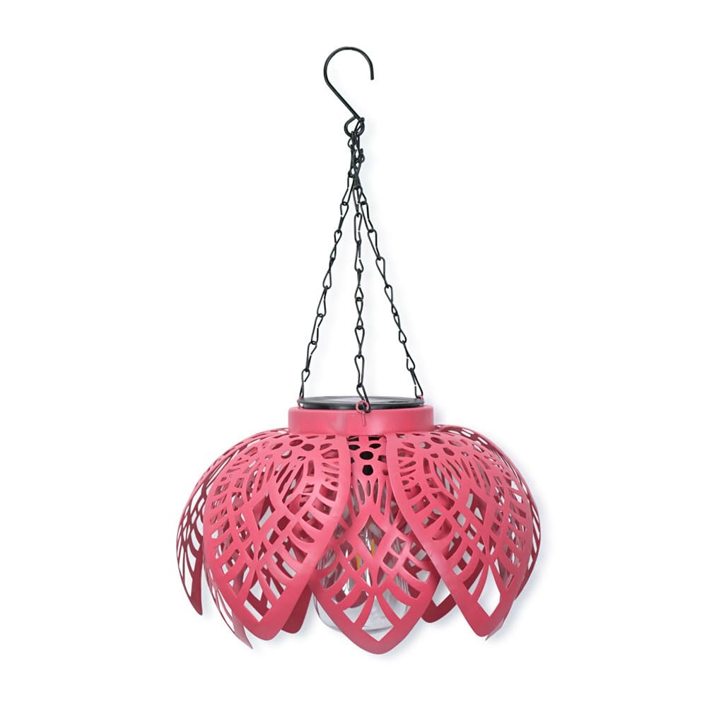 ValueLights | Solar Powered Coral Hanging Lantern | Lanterns, Home Décor & Improvement Essential