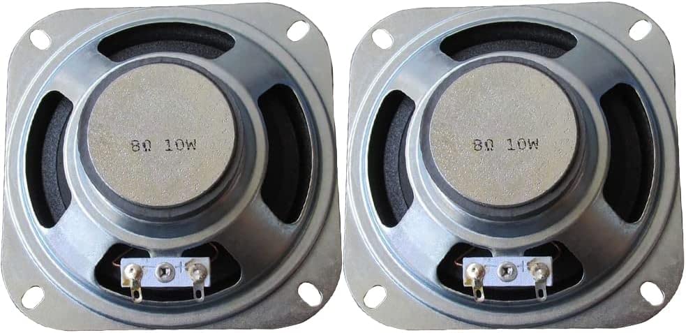 Desconocido 2 Altavoces de 4 Pulgadas Tree/Medium/Bass Woofer 8ohm 10W Altavoz de frecuencia Completa Altavoces súper Finos para Cine en casa DIY
