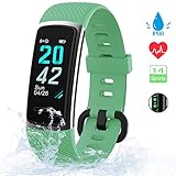 【Notificación de llamadas y mensajes entrantes】Con este Pulsera Inteligente, nunca perderá ninguna llamada o mensaje entrante, incluidos Facebook, Twitter, WhatsApp, WeChat, Linkedin, Messenger, etc. Y el smartwatch le recordará por vibración. Es compatible con iOS 9.0 o versiones superiores y Android 4.4 o versiones superiores.
