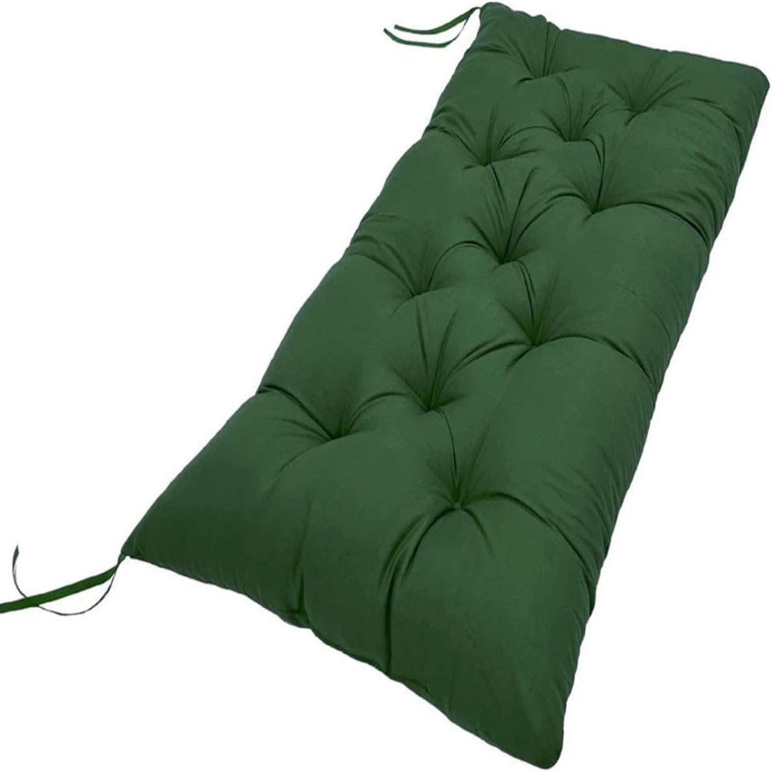 Cojines para Bancos De Interior Y Exterior, 100x50 110x50 120x50 90x50 Cm Cojín Blando para Banco, Asientos De Sofa, Porche, Jardín, Terraza Y Más(Verde Oscuro,110x50cmx8cm)