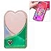 Produktbild Karten & Passport Wallets Wwd Handy Universal Laser Farbwechsel Liebevolles Herz-Karten-Slot und Brieftasche & Halter & Bilderrahmen (Color : Green)