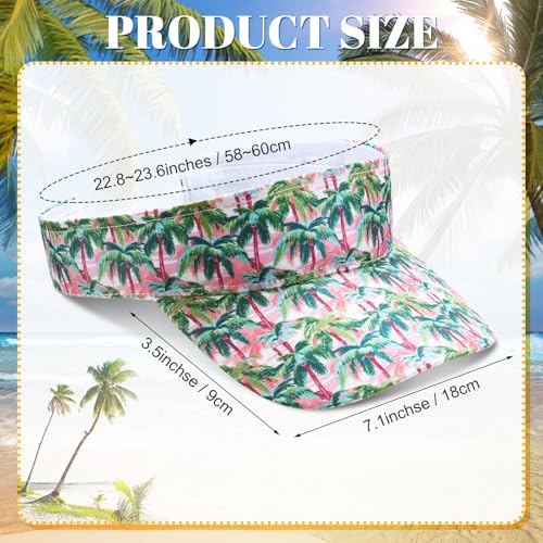 Glitopper 4 Piezas Visera Hawaiana Ajustable Unisex miniatura 2