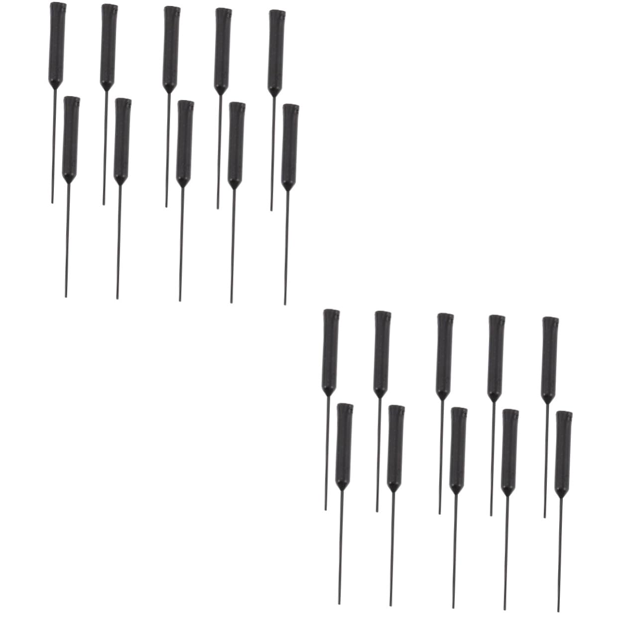 BEBEMOKO 2sets Cleaning Tools Accessories Kit Hearing Amplifier Cleaning Rods Vent Cleaner Cleaning Brush Multi-Functional Portable 10pcs*2