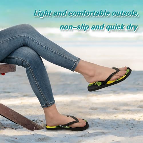 STAYTOP Yellow Lemons Flip Flops Sandals of Men's & Women's,Sandals Beach Slippers Shower Slides3