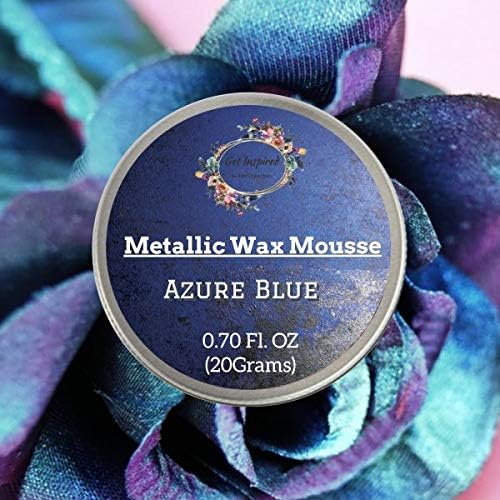 Get Inspired Azure Blue Metallic Wax, 20 g Tin