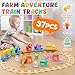 Toddler Boy Girl Toys 1-2-3, Train Set for Toddlers 2-4 with Music & Light, Toys for 1 2 3 Year Old Boy Girl, Counting Matching Sorting Montessori Learning Toy, 1 2 3 Year Old Boy Girl Birthday Gifts