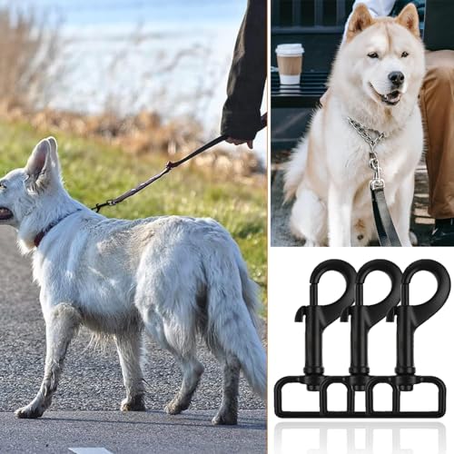 4 Stück Karabiner mit Drehgelenk, Haken mit Drehgelenk, Karabiner, Haken mit Drehgelenk, für Hundehalsband, für Hundehalsband Eimer Hängematte Pferd Tack