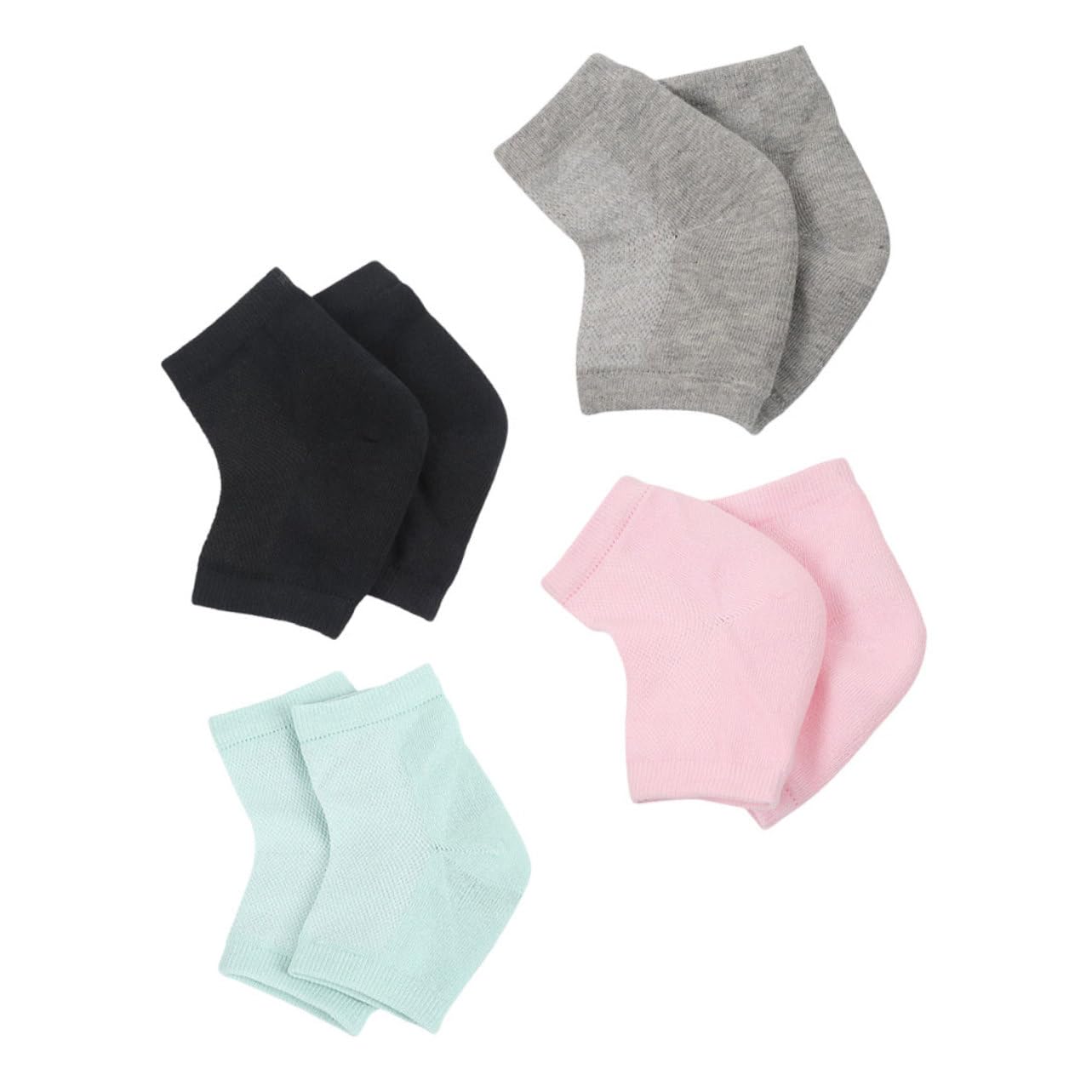 WOFASHPURET 4pairs Ventilate Socks Heel Repair Socks Gel