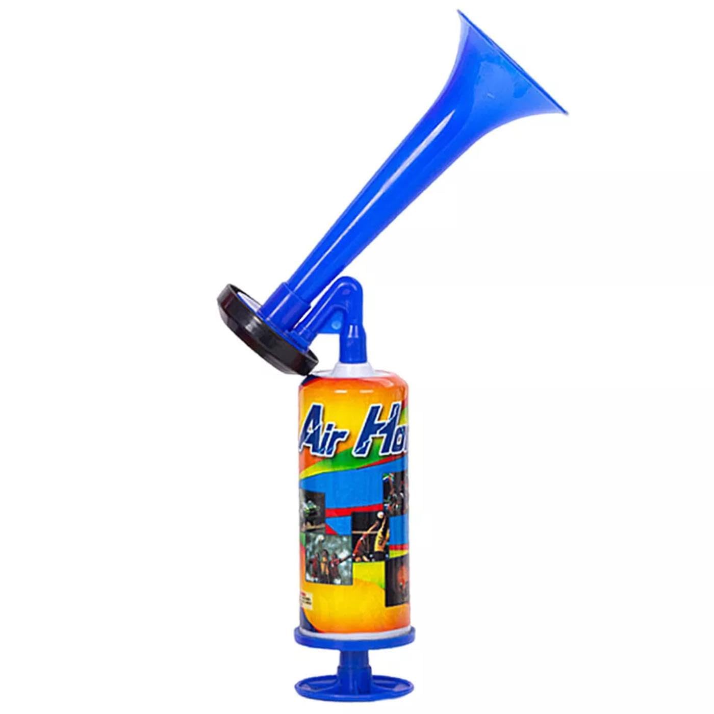 Loud Sound Noise Maker Air Horn Handheld, Marine Safety Airhorn, Portable Horns, Stadium Trumpet for Sports Events, Football Matches Bicycle Signal Trumpet (Blue, 1 Pcs)