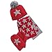 Ding-dong Baby Kid Boy Girl Winter Knitted Star Hat+Scarf+Gloves 3Pieces Set