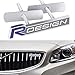 DDDXF Adesivi per Auto Design in Metallo 3D R con Emblema Anteriore Piastra Griglia Car Styling per Volvo R Design S60 V60 Xc60 S60 V40, Bluefrontgrille