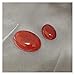 SHANGMAOYO Naturstein Bergkristall 13x18 / 18x25mm Echte rote Achate Kein Loch Perlen Natürliche Karnedel Cabochon Schmuck Zubehör Cabochon DIY. Erkenntnisse Perlen for Ringe Healing Crystals