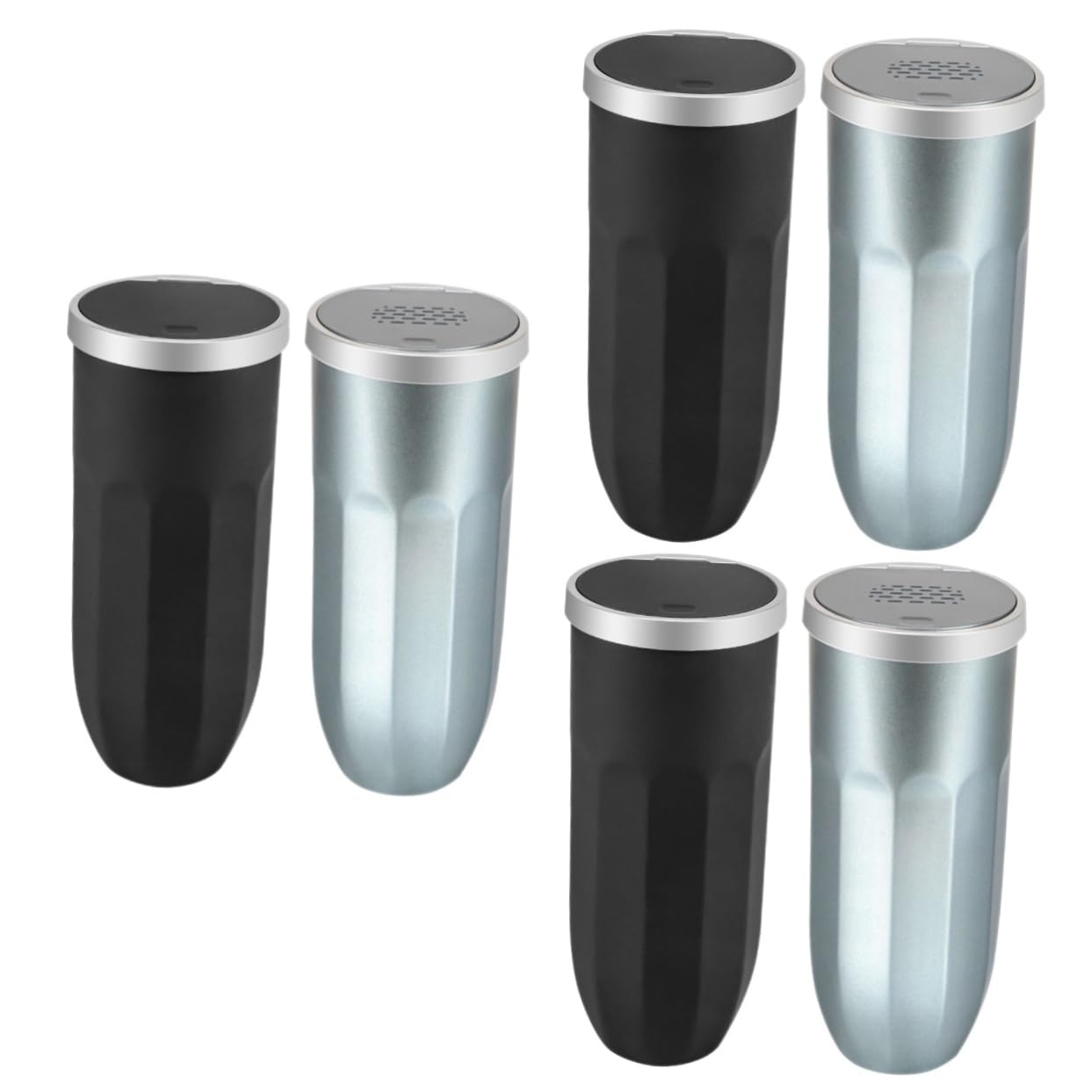 iplusmile 6pièces Poubelle De Voiture Étanche Conteneur De Déchets Compact Pour Porte-gobelet Facile à Installer Utiliser Parfait Pour Intérieur De Votre Véhicule