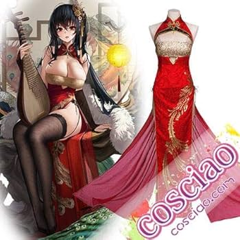 アズレン　大鳳　チャイナドレス　コスプレ　衣装　ウィッグ 新品 アズールレーン アズレン たいほう 大鳳 チャイナ服