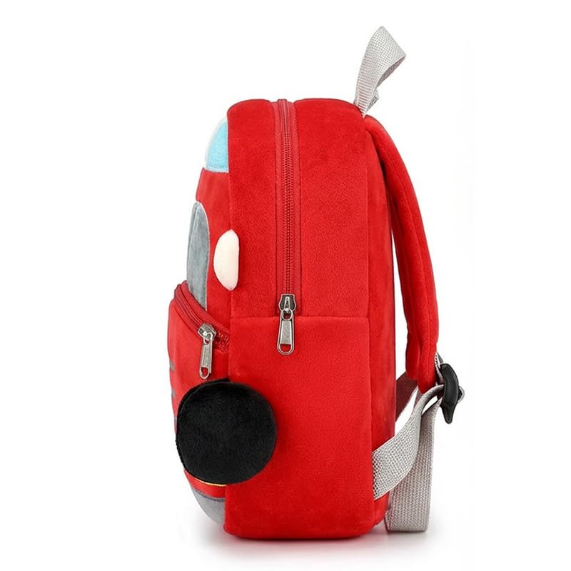 Image of Frantic Cute Backpack for Nursery Children Soft Plush Velvet Cartoon Animal Plush Preschool Mini Travel Bags for Baby Girl & Baby Boy Ideal for Girls, Boys & Toddlers, 2-5 Years