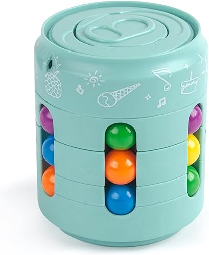 OJDXDY Latas giratorias de cubo de frijoles mágicos, juguete giratorio para aliviar el estrés para adultos y niños, juguetes de aprendizaje y