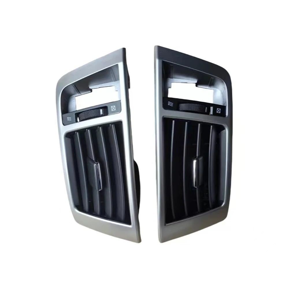 Middle Center Console Air Vent For Toyota For Land For Cruiser LC200 2008-2013 Conditioning Vents Car Dashboard Middle A/C Air Conditioner Outlet Assembly(Silver-middle)