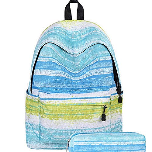 Preisvergleich Produktbild JLL Casual Geometric Galaxy Pattern Schultasche Damen- und Mädchenrucksack Rucksack Reisetasche (Color : Style C)