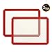 2 Pcs Non-Stick Silicone Baking Mat , Baking Sheet Glass Fiber Rolling Dough Mat for Cake Cookie