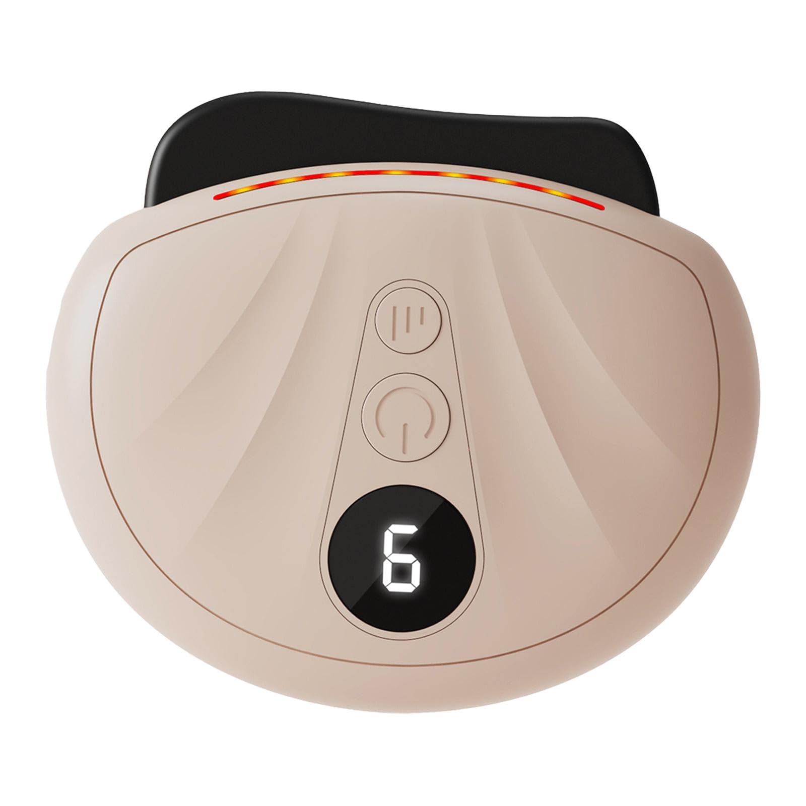 Dispositivo Gua Viso, Massaggio Elettrico con Controllo Della Temperatura, Beige