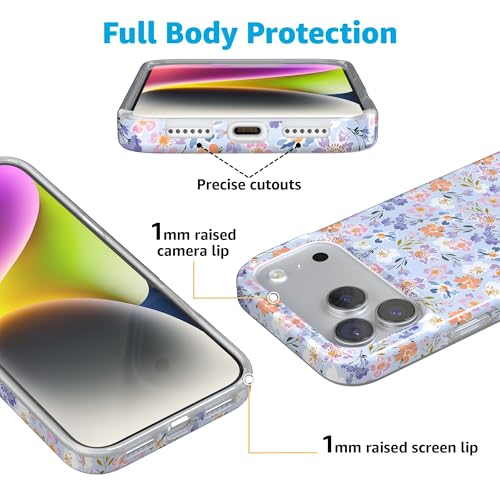 Casely iPhone 17 Pro Case | Poppy Meadows | Pastel Floral | Compatible with MagSafe | Classic Ultra Slim Design by Casely - Used condition - Image 8