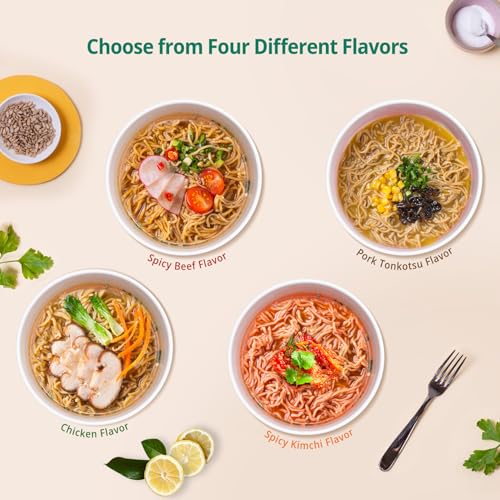 Image of VOLO VERO High Protein Instant Ramen Noodles Cups, 32g Protein, Variety