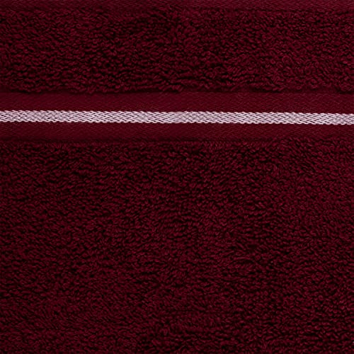 Bedfordhome Rio 8 Piece Cotton Towel Set - Burgundy #TOP6