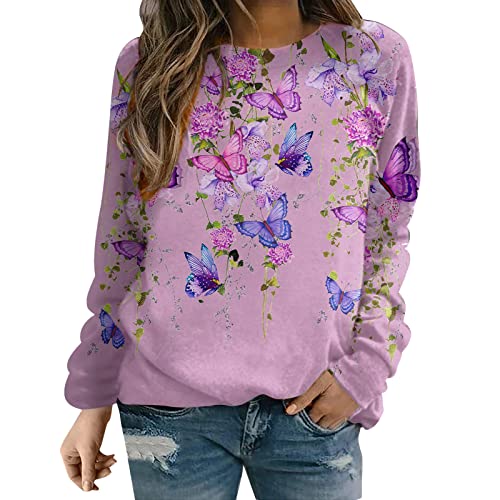 wyzesi Chaquetón Mujer Sudadera Holgada con Cremallera Completa para Mujer, sin Capucha, Cuello...