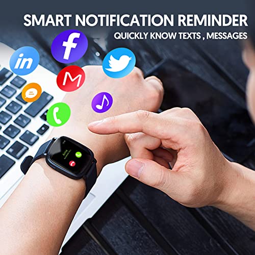 Morejoy Smart Watch With Blood Pressure & Heart Rate Monitor, Sleep Monitor, 1.69" Touch Screen, Ip68 Waterproof Fitness Tracker For Women Men - Compatible With Iphone & Android #TOP5