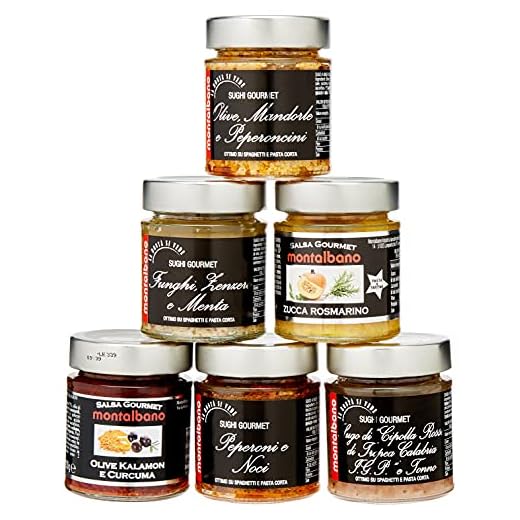 MONTALBANO Sughi Gourmet Miste 6 Vasi - 780 g
