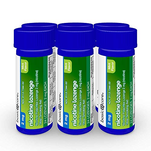 Basic Care Nicotine Polacrilex Lozenge, 2 mg (nicotine), Stop Smoking Aid, Mint Flavor, 144 Count - Thumbnail 5