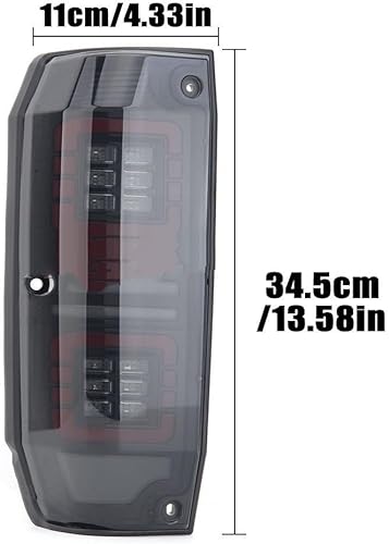 Miniatura 6 de Luces traseras de coche para Toyota para Land Cruiser para Prado LC76 1984-2020 2021 lámpara trasera de conducción antiniebla luz de freno luz