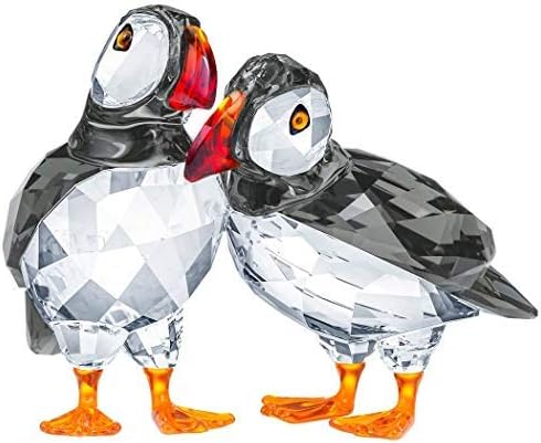 Swarovski Crystal Puffin Figure, Multicoloured, 5.5 x 6.6 x 4.3 cm