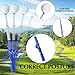 Golf Grip Trainer,Golf Swing Trainer,Retractable Right-Handed Grip Trainer Golf Training Aid for WarmUp, Strength Tempo Practice, Indoor/Outdoor Use Improve Swing Rhythm & Accuracy (FAT, Blue)