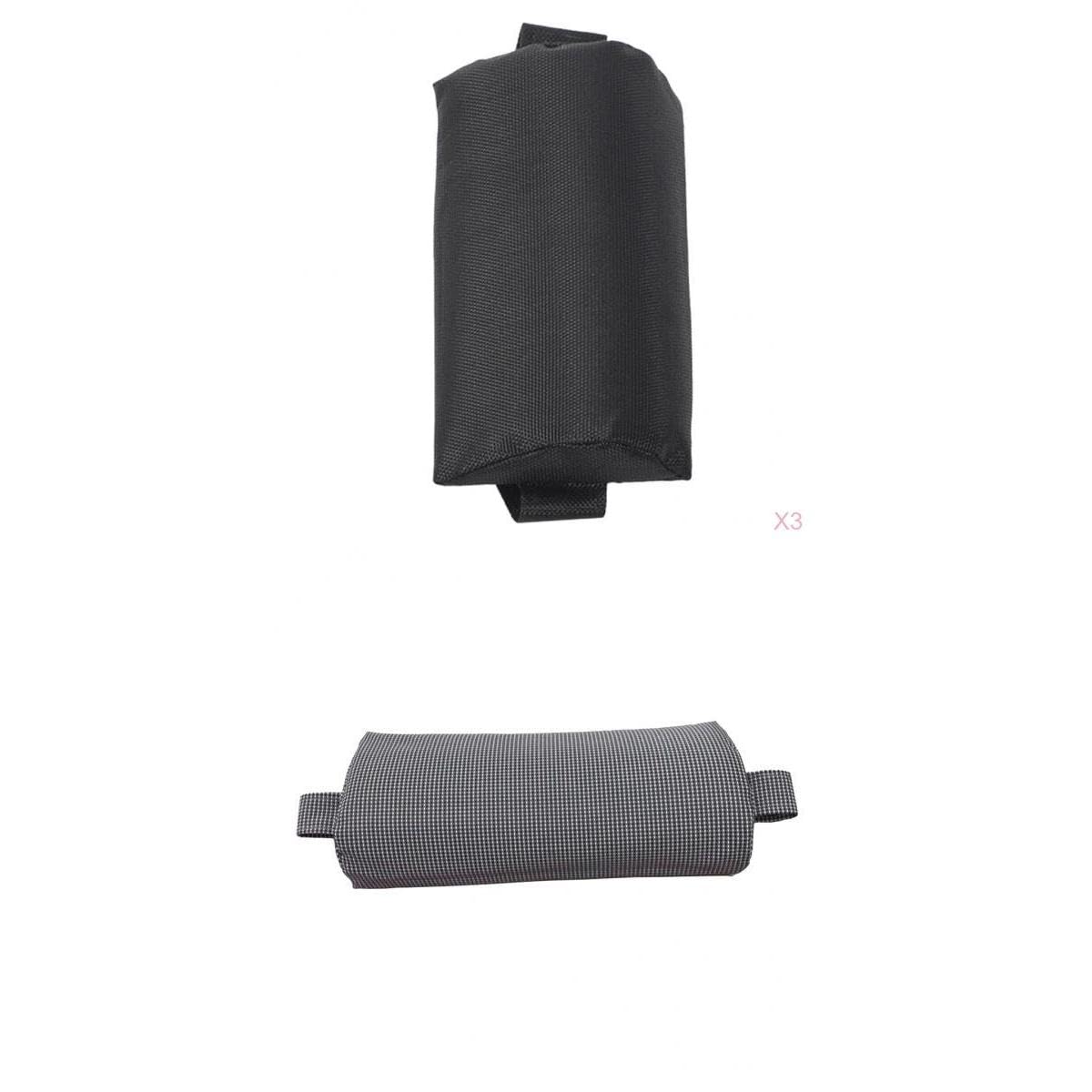 UJEAVETTE 2 Pcs Folding Sling Leisure Lounge Chairs Sun Lounger Head Cushion Pillows-image-1