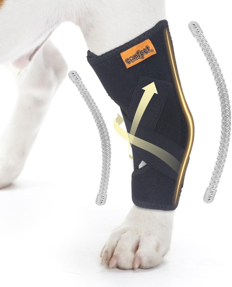 COMFPET Dog Leg Brace for Rear Hock for Small Dogs (5-15 lbs)
