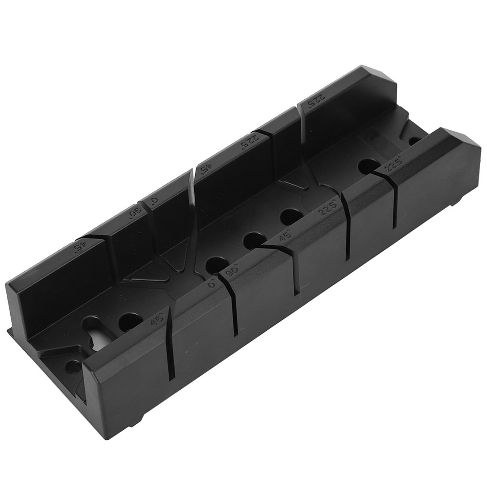 Caja de Ingletes Multifuncional para Carpintería - Corte Oblicuo e Inglete con Ángulos 0°, 22,5°, 45° y 90°, Precisión en Biselados para Resultados Profesionales