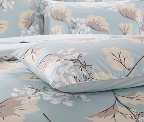 USTIDE King Size 3 Piece Bedding Set, 100% Egyptian Cotton Bedding Set, Rustic Floral Duvet Cover, Soft Cosy Bedding with 2 Pillow Shams , 800 Thread Count - Image 3