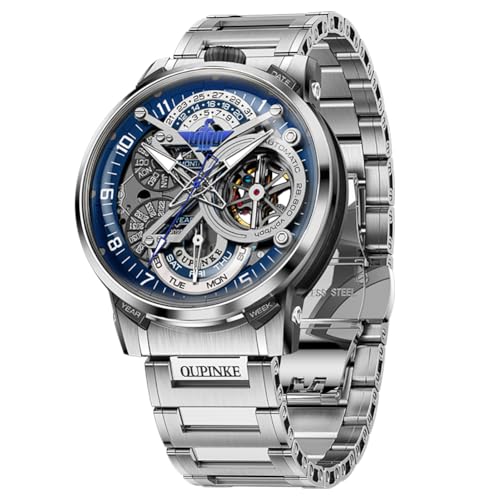Image of OLEVS Men Watch Business Dress Diamond Luxury Watch Luminous Easy to Read Date Waterproof Stainless Steel Quartz Analog Simple Dress Watch
