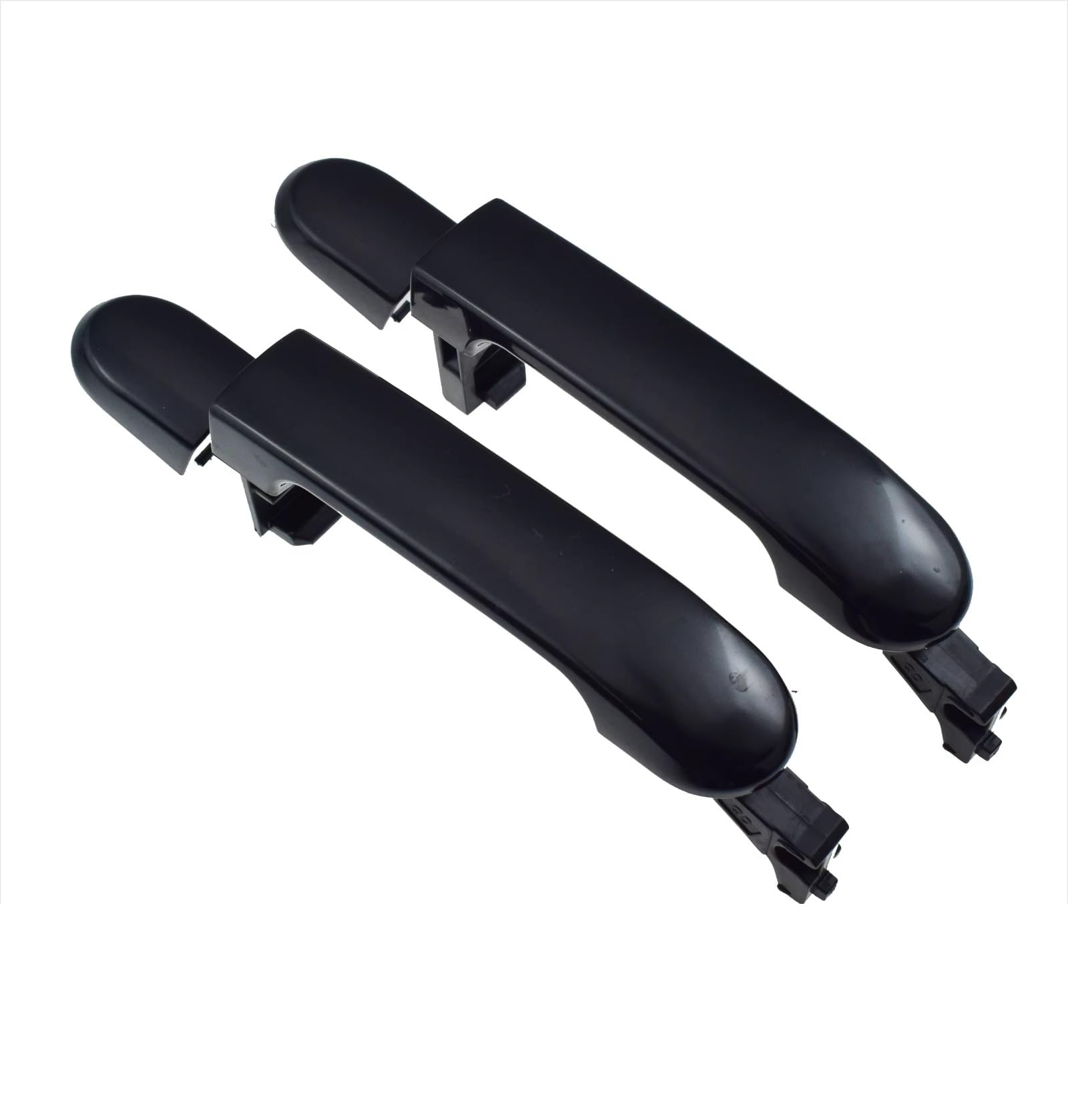 Iukmr 2 Pcs Rear Lh Rh For Nissan For Versa For Tiida 1.6L .8L 2007-2012 Black Exterior Outside Door Handle Front Rear Left Or Right (Without Smart Entry) Car Outer Door Handle(2 Pcs Rear Lh Rh)