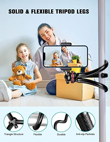 Image of CIRYCASE Selfie Stick Tripod, 170 cm Reinforced, Bluetooth, Multi-Functional, for iPhone and All Smartphones, Travel and Vlogging (Flexible Tripod)