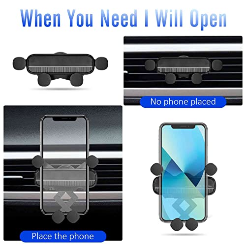 Phone Mount for Car Phone Holder [Upgraded Design] Mini Phone Holder Car Mount for iPhone/Smartphone Air Vent Clip Auto Lock Car Cell Phone Holder Mount Cradle for Isuzu