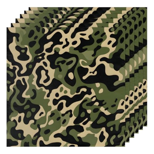 Servilletas de Tela Camo Skin Set de 6 50.5x50.5 cm miniatura 1