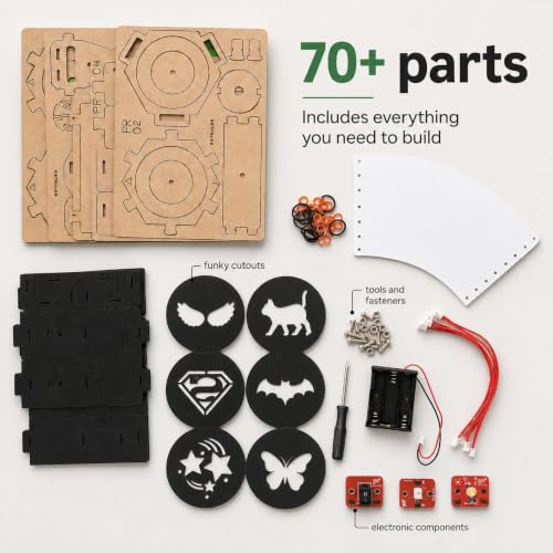 Image of Projecto | Projector Science Project Kit for Ages 8-14 Learn Light, Shadow, Electricity, Angles | Gift for Girls & Boys