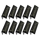 Cabilock Acryl Tischaufsteller Reserviert Schilder Schwarz 10 Stück Doppelseitig Tischreservierung Hochzeit Restaurant Gastronomie