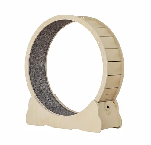 Yupindizu Cat Exercise Wheel,Cat Treadmill,Cat Wheel Exerciser For Indoor Cats,Suitable For All Cats Natural Wood Color Cat Wheel,Cat Running Wheel,Cat Sport Toy #TOP7