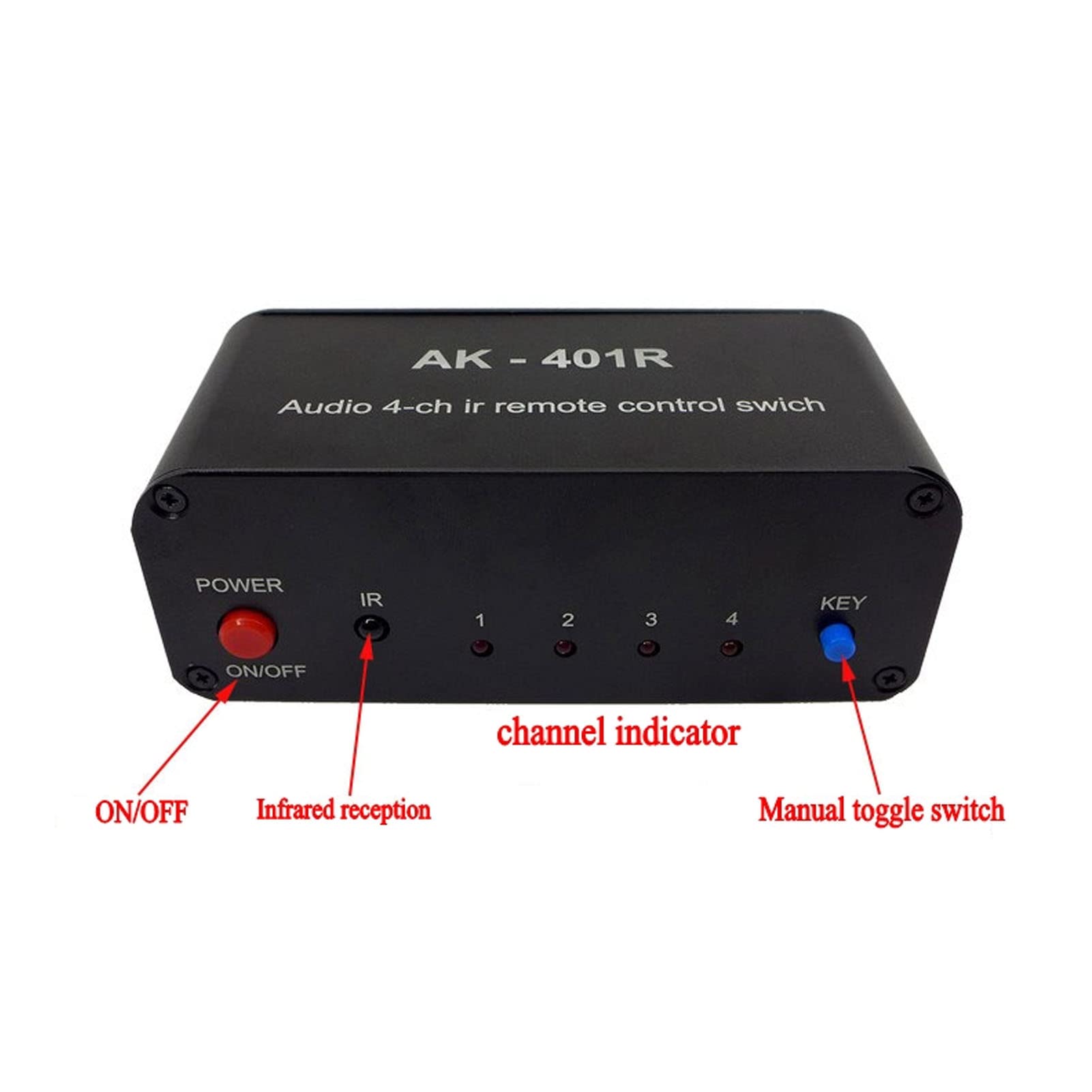 Selector de Audio 1 en 4, Divisor de señal de Salida para Cine en casa,