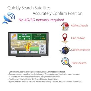 NEWFUN GPS Voiture,9 Pouce GPS Poids Lourds,Auto Navigation avec HD Écran Tactile,Multi-Languages Guidage Vocale 2025 Cartographie UK Europe Installée Mise à Jour Gratuite à Vie,pour Auto,Camion